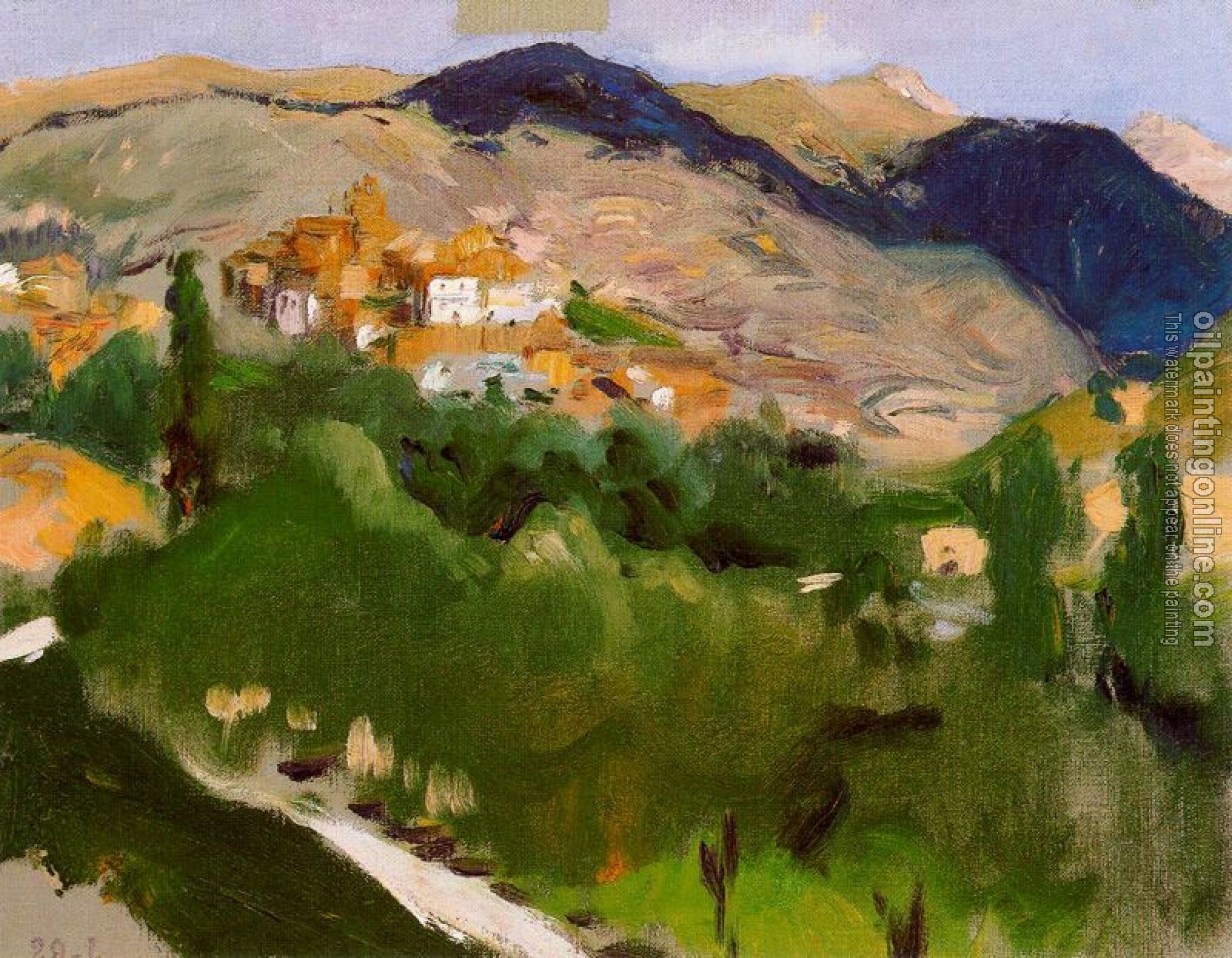 Joaquin Sorolla y Bastida - Mountains at Jaca